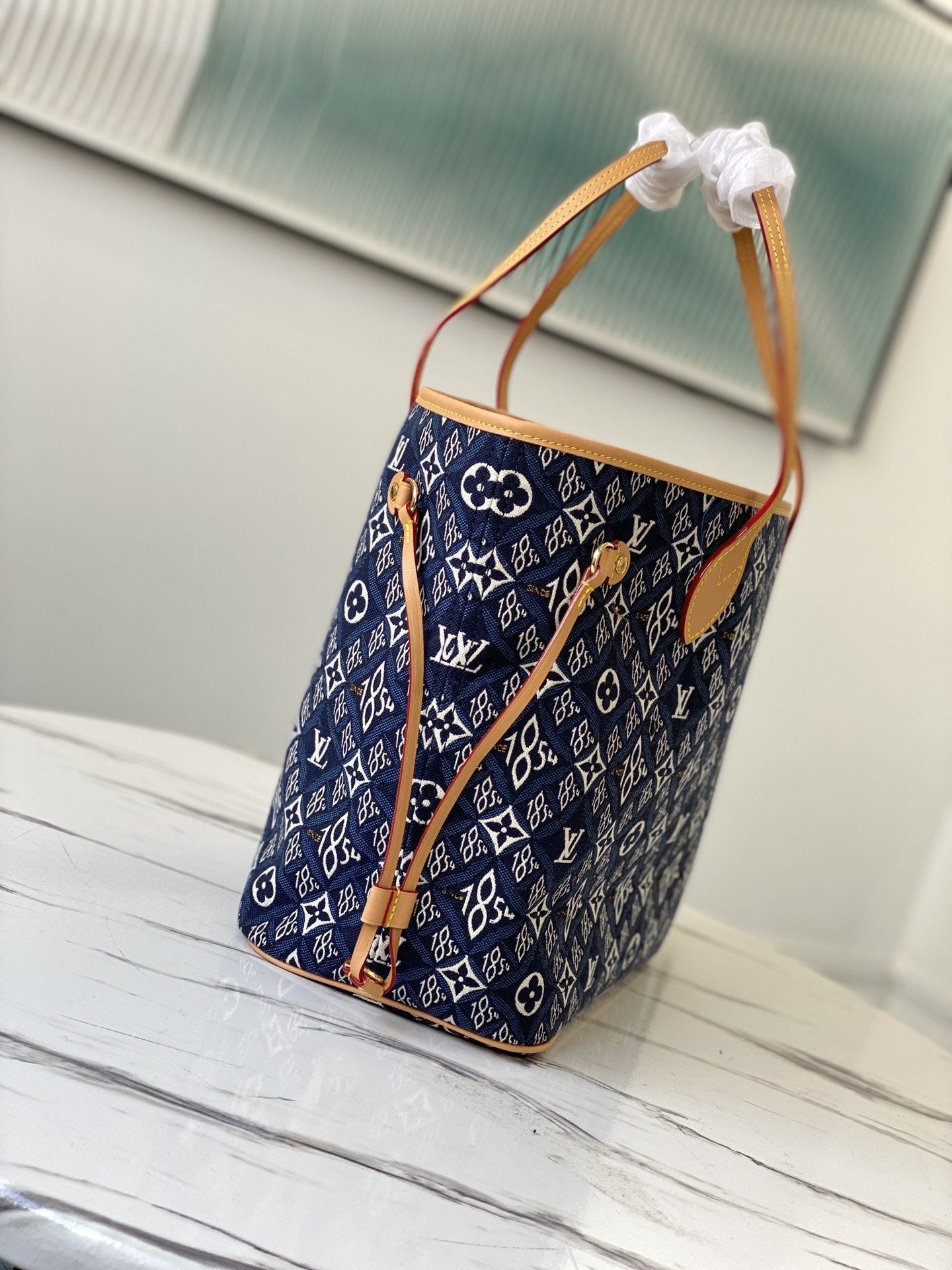 LOUIS VUITTON NEVERFULL MM WITH DUSTBAG 1854 MONOGRAM JACQUARD 31CM