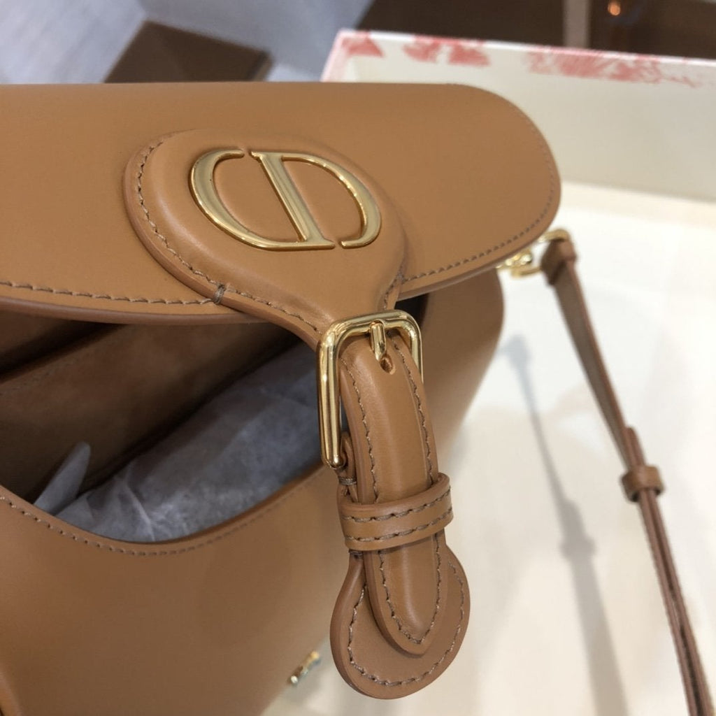 DIOR LARGE BOBBY BAG 27CM COGNAC-COLORED CALFSKIN