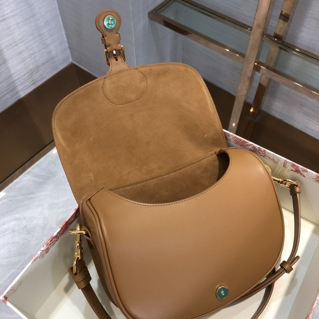 DIOR LARGE BOBBY BAG 27CM COGNAC-COLORED CALFSKIN