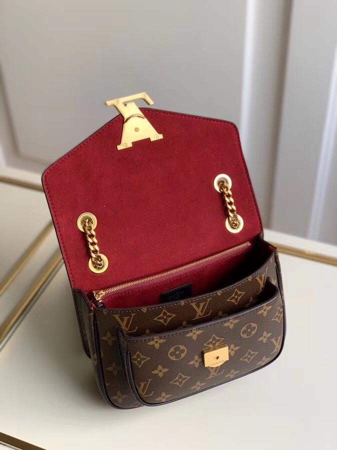 LOUIS VUITTON LV PASSY HAND BAG 22CM MONOGRAM CANVAS