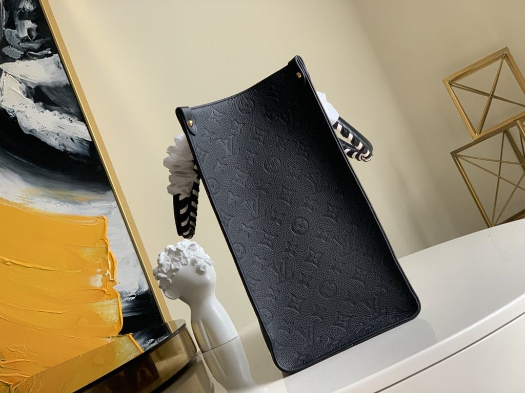 LOUIS VUITTON CRAFTY ONTHEGO GM 41 NOIR MONOGRAM CANVAS