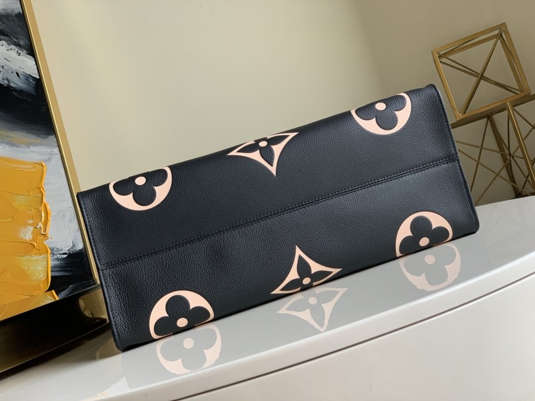 LOUIS VUITTON CRAFTY ONTHEGO GM 41 NOIR MONOGRAM CANVAS