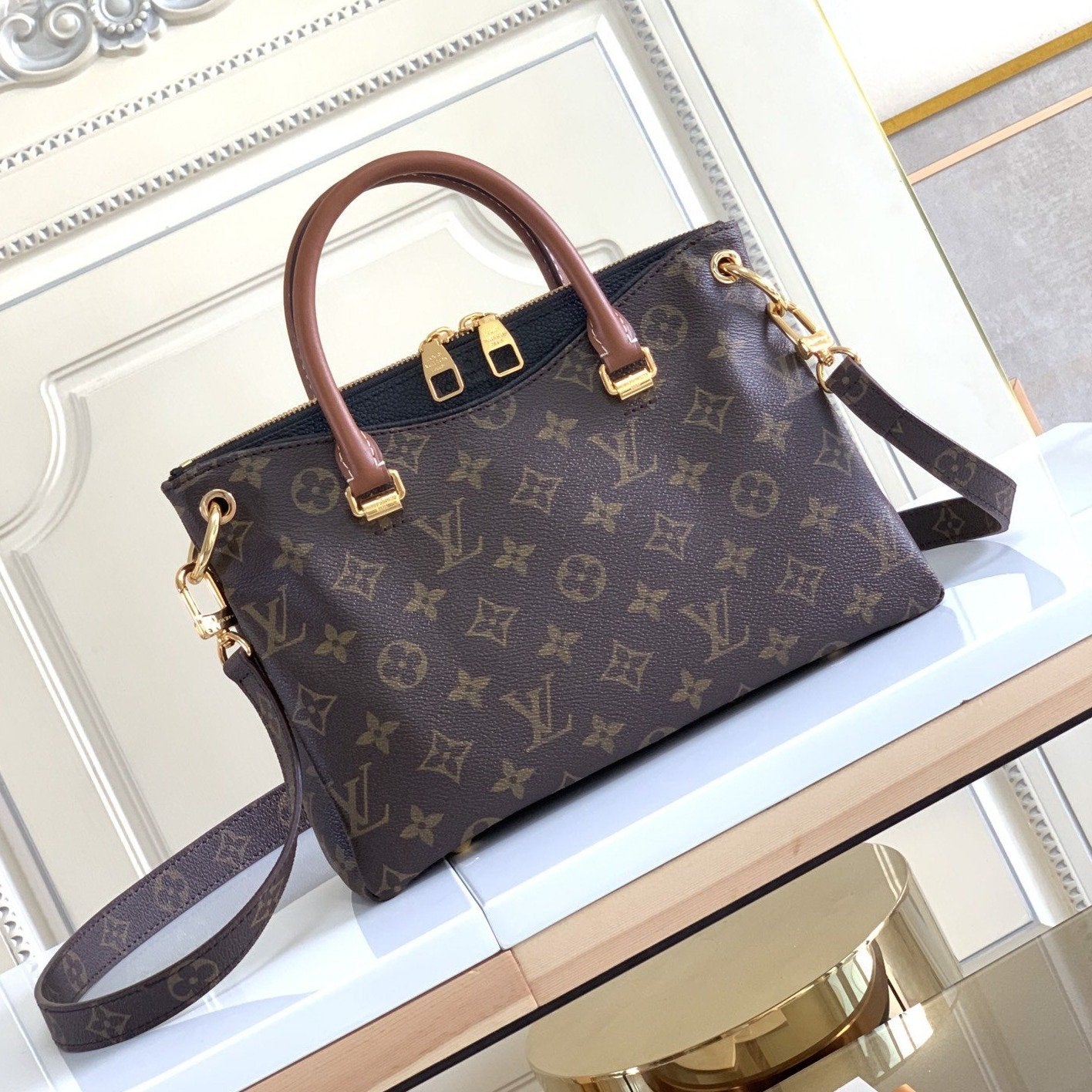 LOUIS VUITTON PALLAS BB 27 MONOGRAM CANVAS M42960