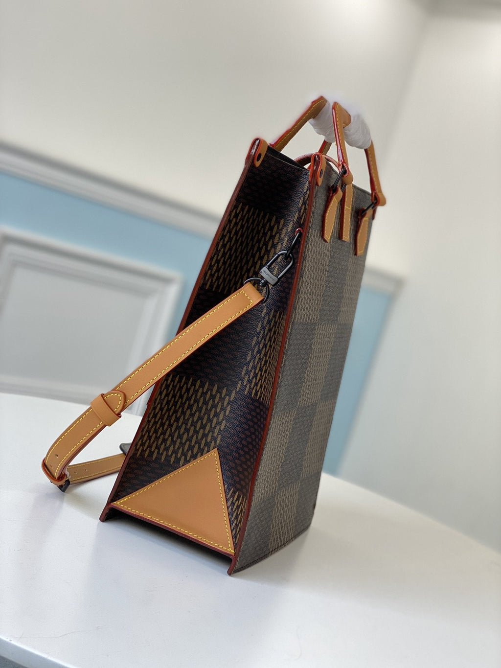 LOUIS VUITTON MINI TOTE 25 GIANT DAMIER EBENE