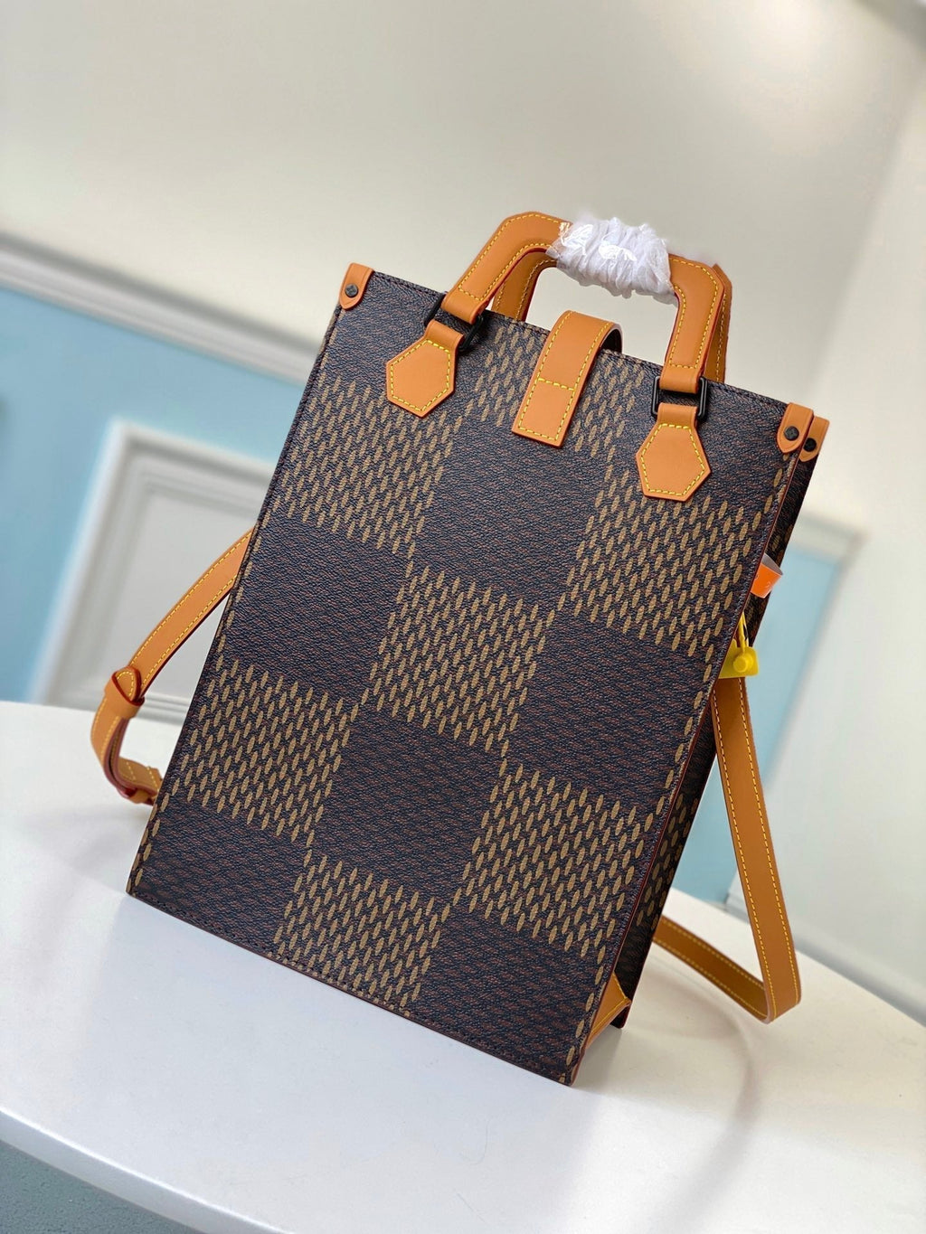 LOUIS VUITTON MINI TOTE 25 GIANT DAMIER EBENE