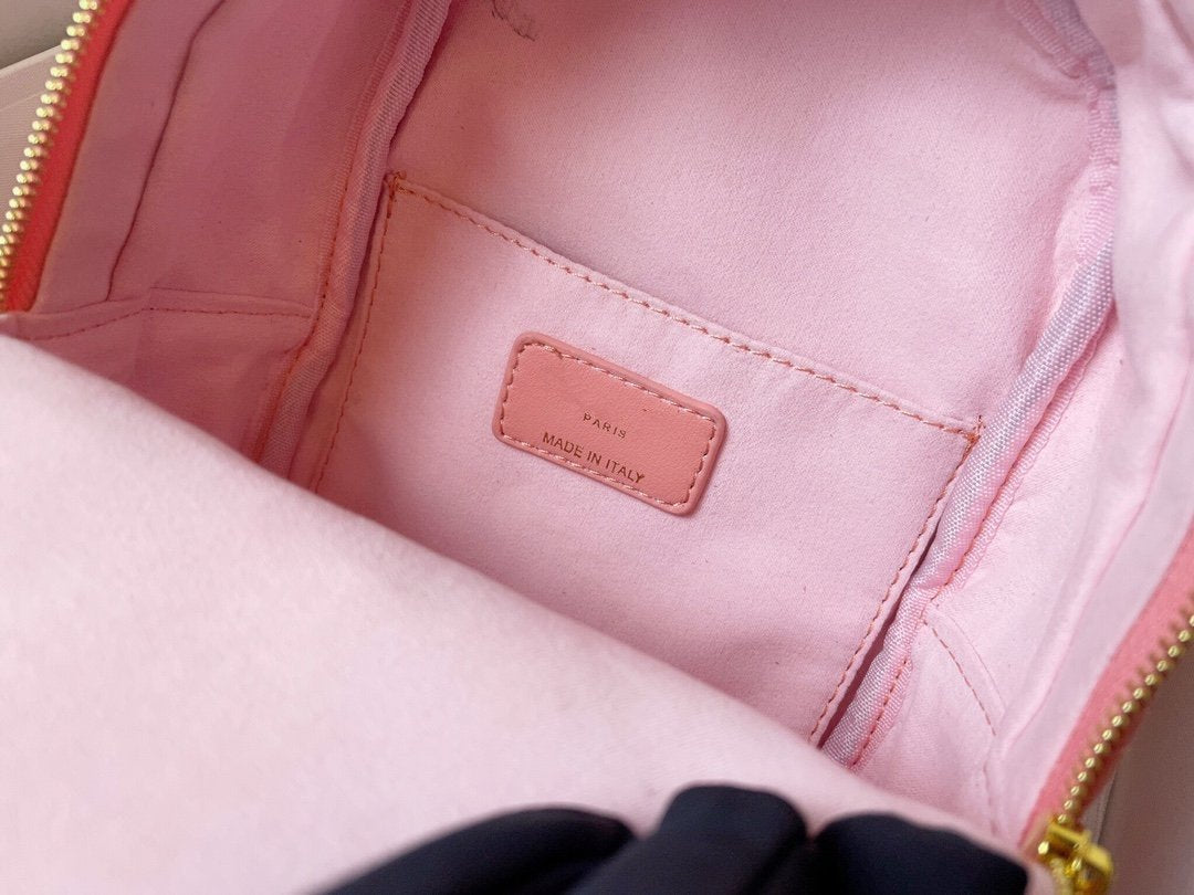 DIOR SMALL BACKPACK PINK CANNAGE LAMBSKIN