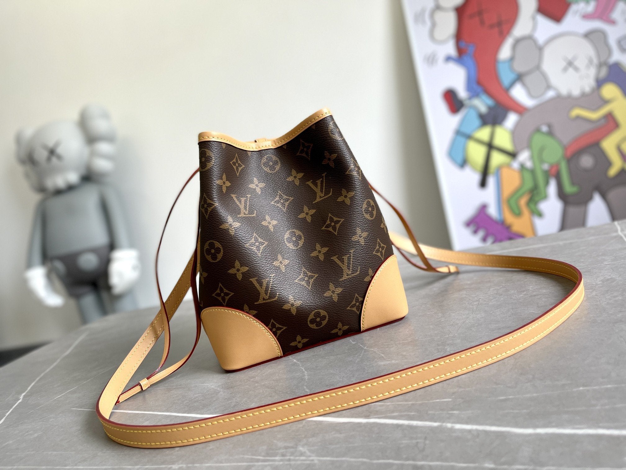 LOUIS VUITTON NOE PURSE 15CM MONOGRAM CANVAS