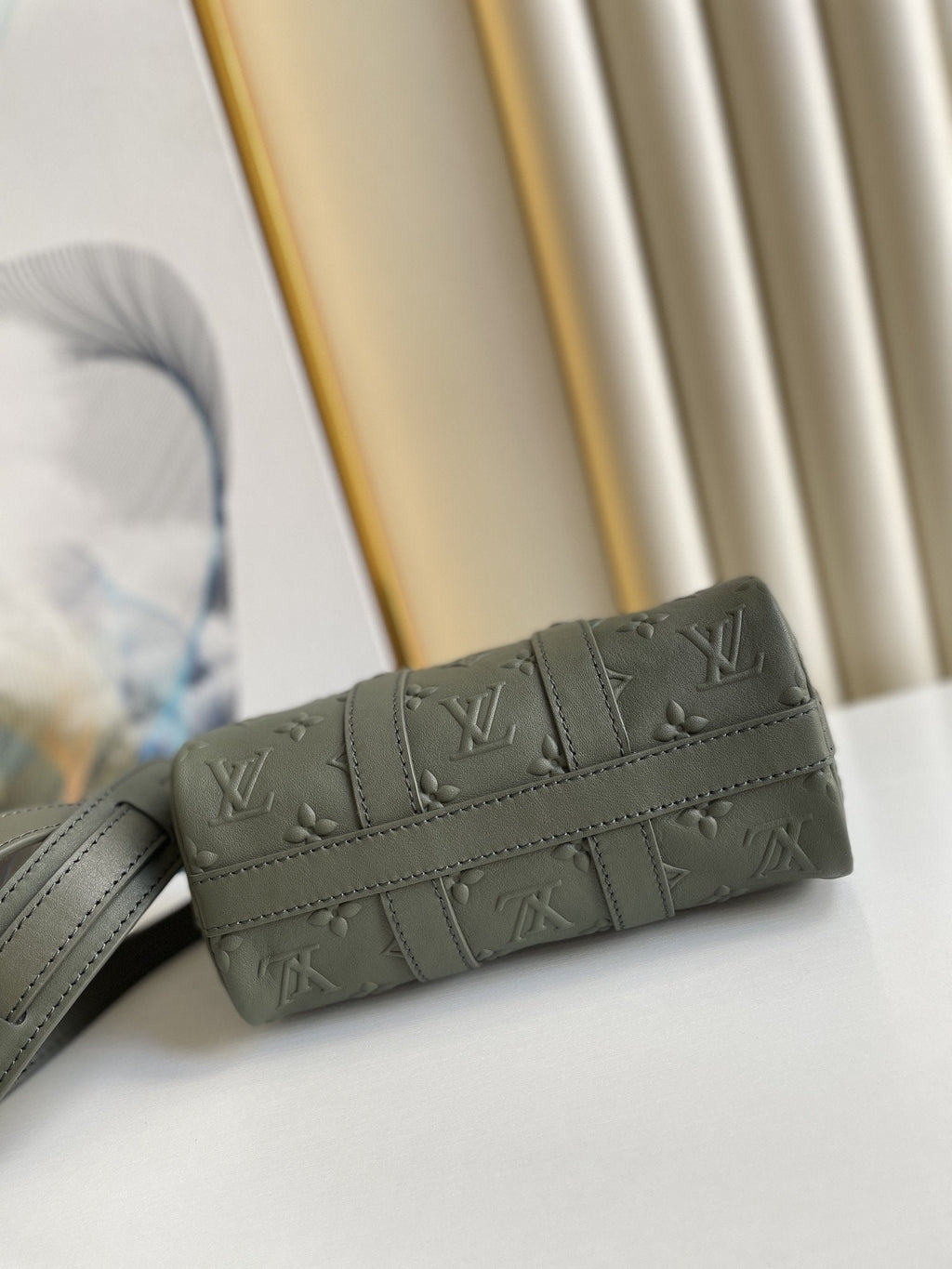 LOUIS VUITTON KEEPALL XS 21CM KHAKI MONOGRAM SEAL