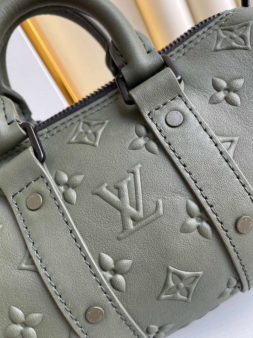 LOUIS VUITTON KEEPALL XS 21CM KHAKI MONOGRAM SEAL