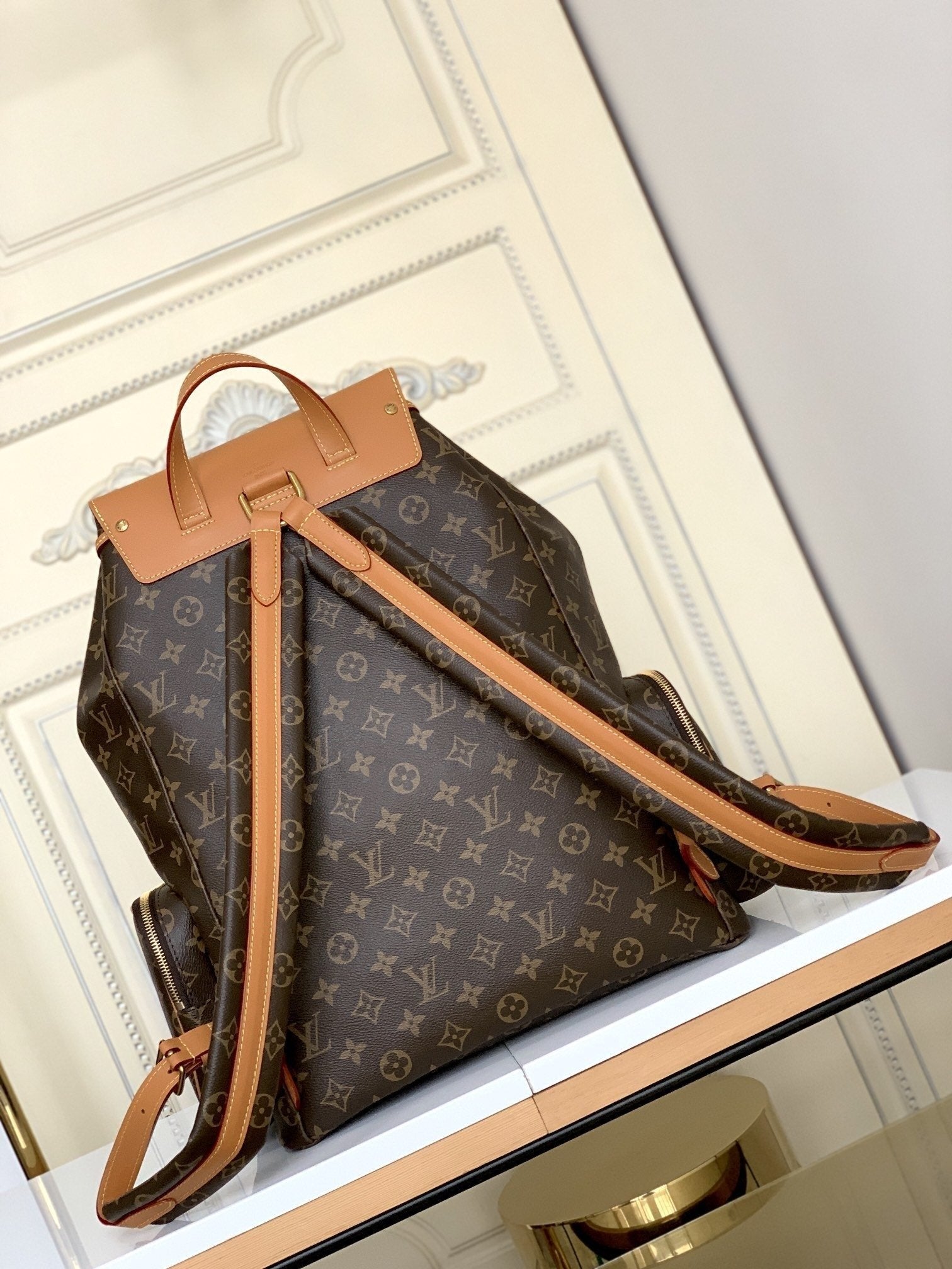 LOUIS VUITTON LV BACKPACK TRIO 45CM MONOGRAM CANVAS