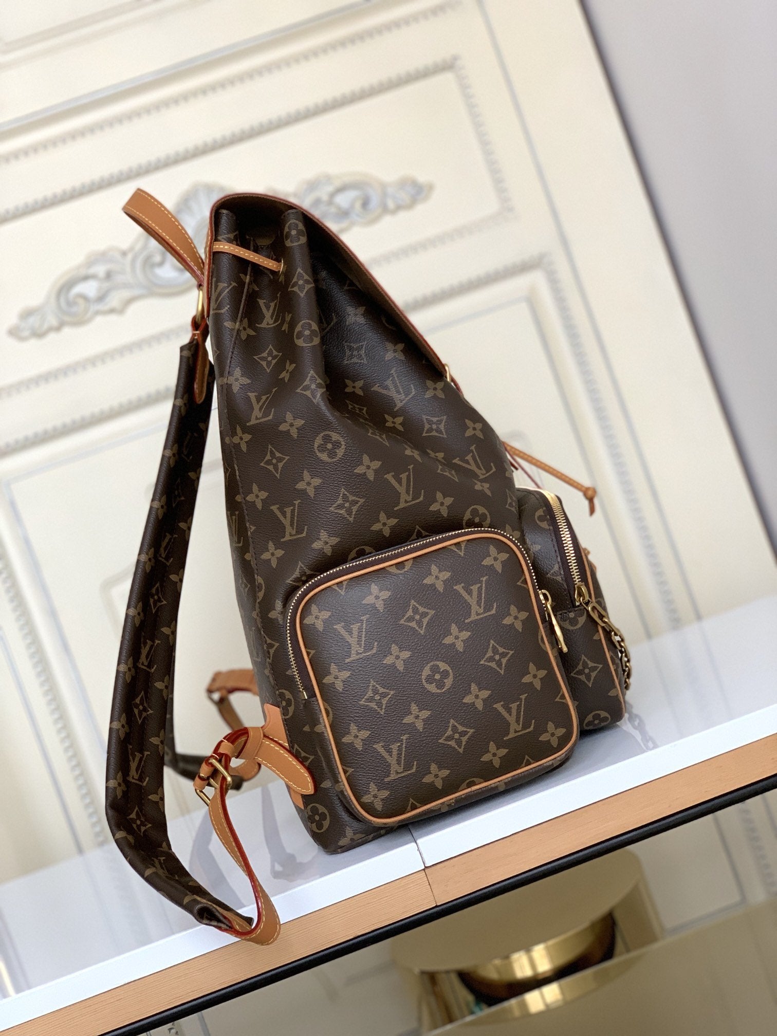LOUIS VUITTON LV BACKPACK TRIO 45CM MONOGRAM CANVAS
