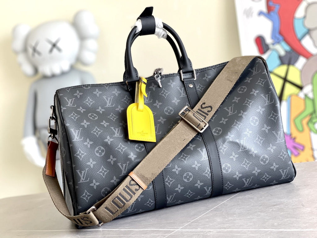 LOUIS VUITTON KEEPALL 45 BANDOULIERE MONOGRAM ECLIPSE