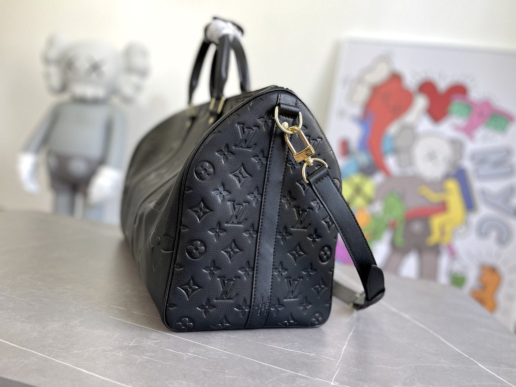 LOUIS VUITTON KEEPALL 45 BANDOULIERE MONOGRAM EMPREINTE GIANT