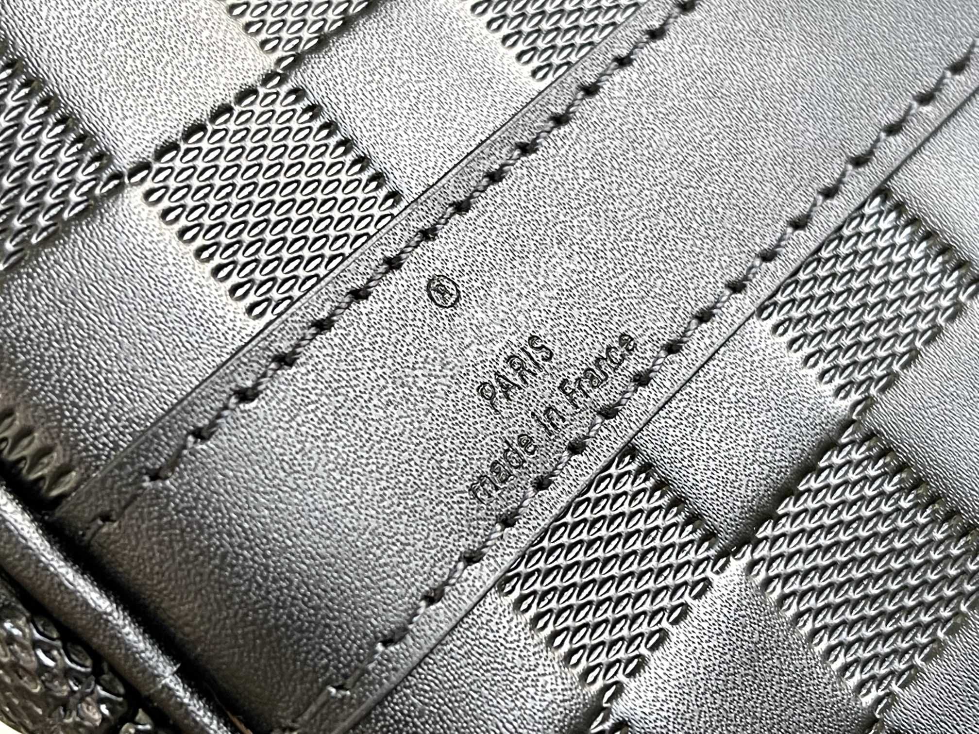 LOUIS VUITTON KEEPALL 45 BANDOULIERE BLACK EMPREINTE INFINI