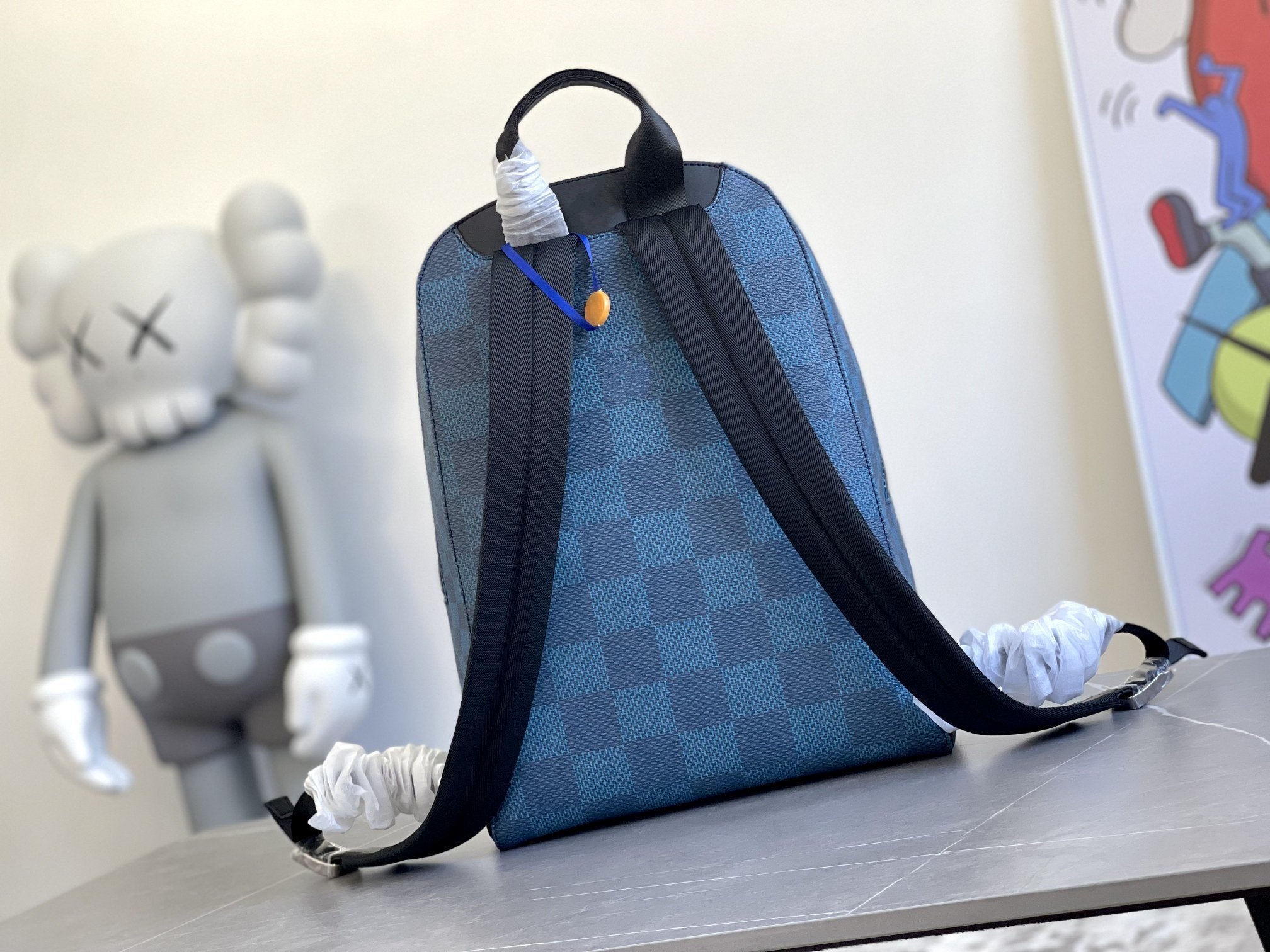 LOUIS VUITTON CAMPUS BACKPACK 30 NAVY DAMIER GRAPHITE
