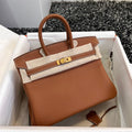 HERMES BIRKIN 25CM GOLD TOGO LEATHER GOLD HARDWARE