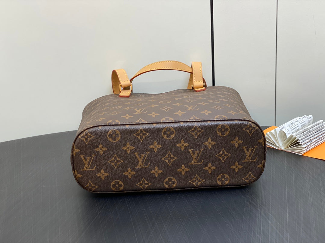 LOUIS VUITTON LUCO SHOULDER TOTE BAG 30 MONOGRAM LEATHER BROWN