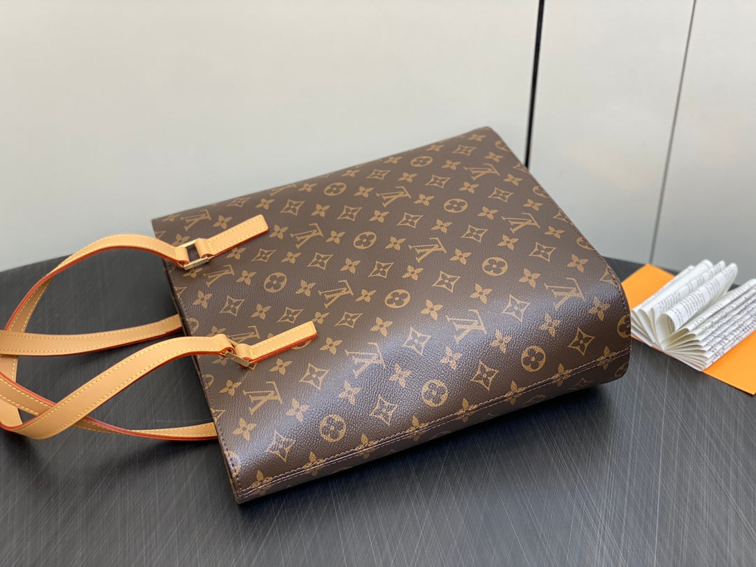 LOUIS VUITTON LUCO SHOULDER TOTE BAG 30 MONOGRAM LEATHER BROWN