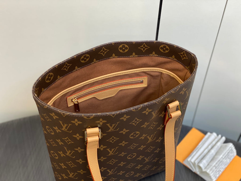LOUIS VUITTON LUCO SHOULDER TOTE BAG 30 MONOGRAM LEATHER BROWN