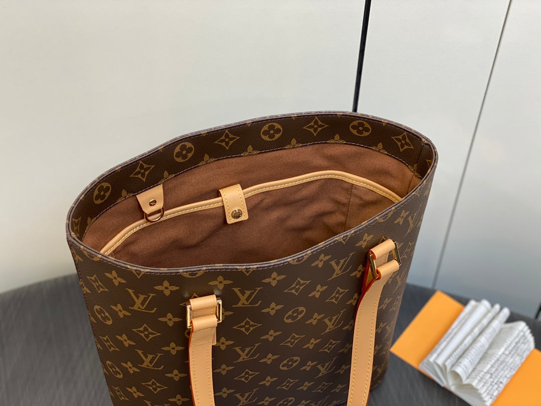 LOUIS VUITTON LUCO SHOULDER TOTE BAG 30 MONOGRAM LEATHER BROWN