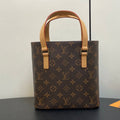 LOUIS VUITTON LUCO SHOULDER TOTE BAG 23 MONOGRAM LEATHER BROWN