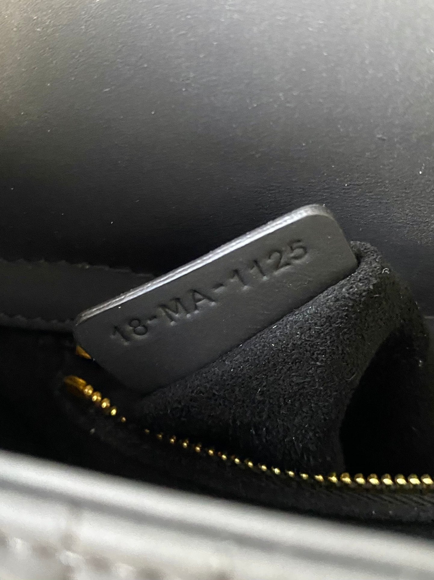 DIOR MINI LADY 17 MY ABC ALL BLACK LAMBSKIN