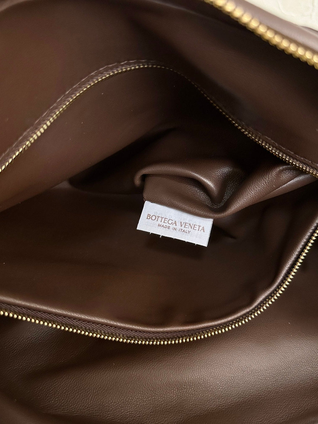 BOTTEGA VENETA SMALL JODIE 48CM CHOCOLATE SUEDE LEATHER