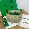 BOTTEGA VENETA MINI JODIE 28CM GREEN LAMBSKIN LEATHER