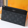 LOUIS VUITTON LV SLIM PURSE BLUE MONOGRAM CANVAS 20CM