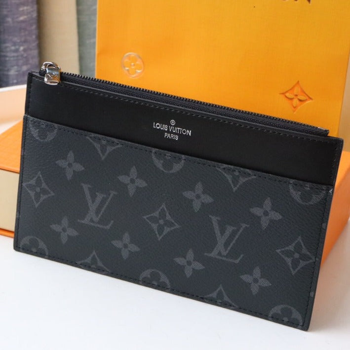 LOUIS VUITTON LV SLIM PURSE BLUE MONOGRAM CANVAS 20CM