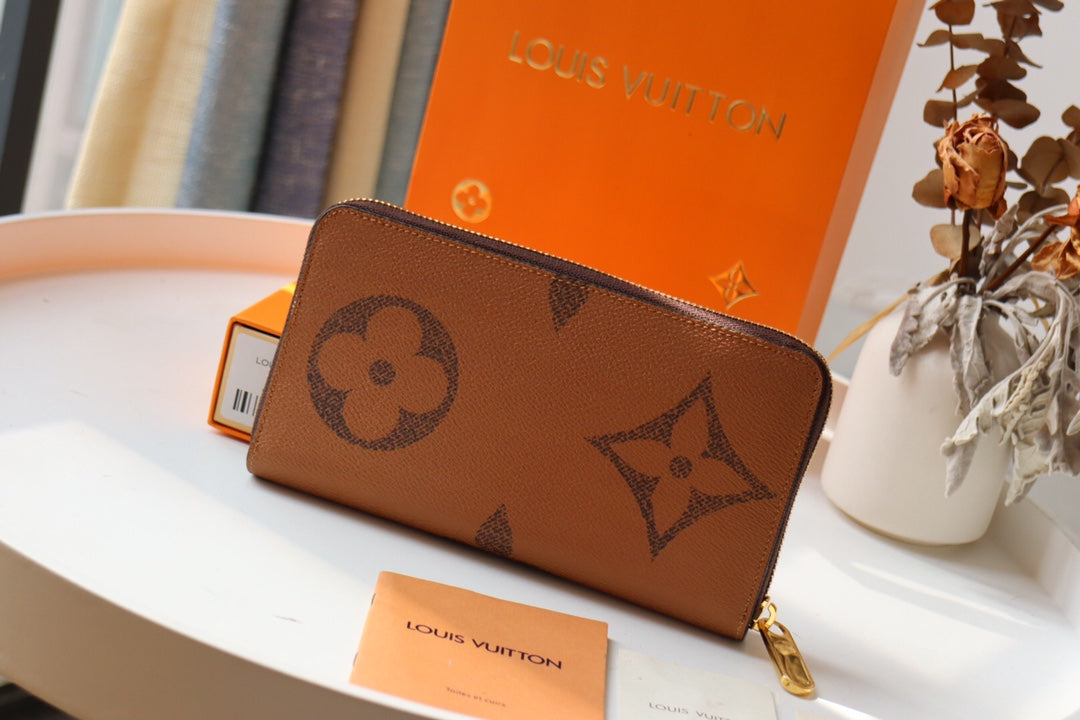 LOUIS VUITTON LV LONG WALLET 19CM MONOGRAM REVERSE CANVAS
