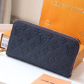 LOUIS VUITTON LV ZIPPY WALLET LONG PURSE BLUE RED EMPREINTE LEATHER