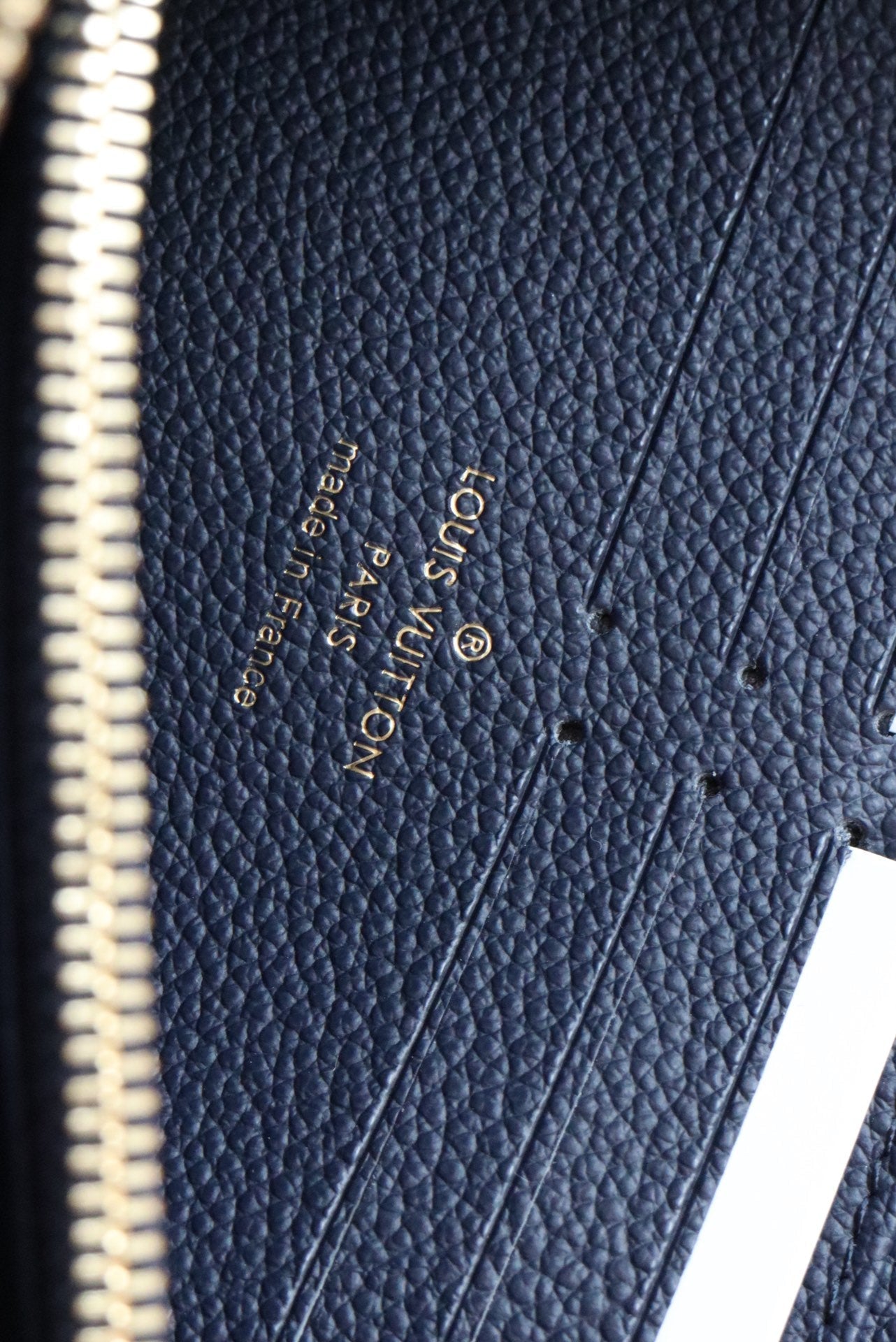 LOUIS VUITTON LV ZIPPY WALLET LONG PURSE BLUE RED EMPREINTE LEATHER