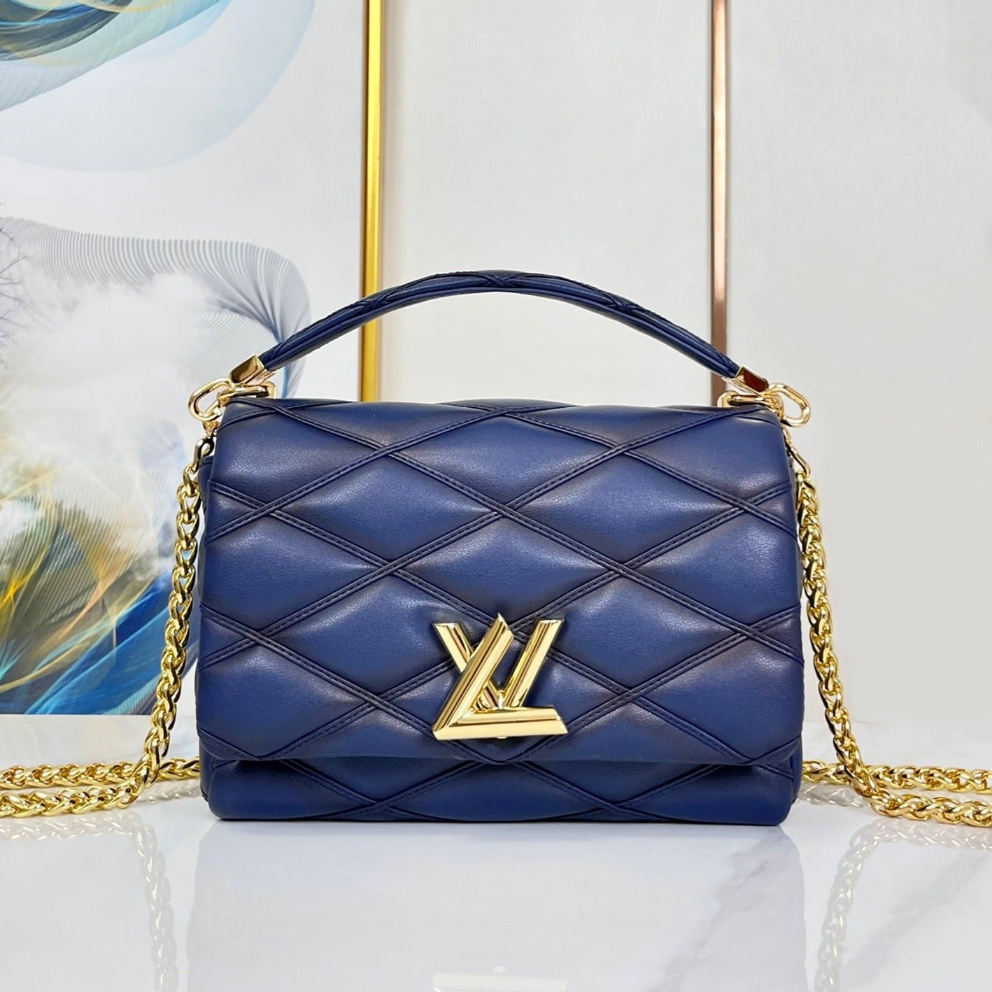 LOUIS VUITTON GO-14 MM 23 BLUE MARINE
