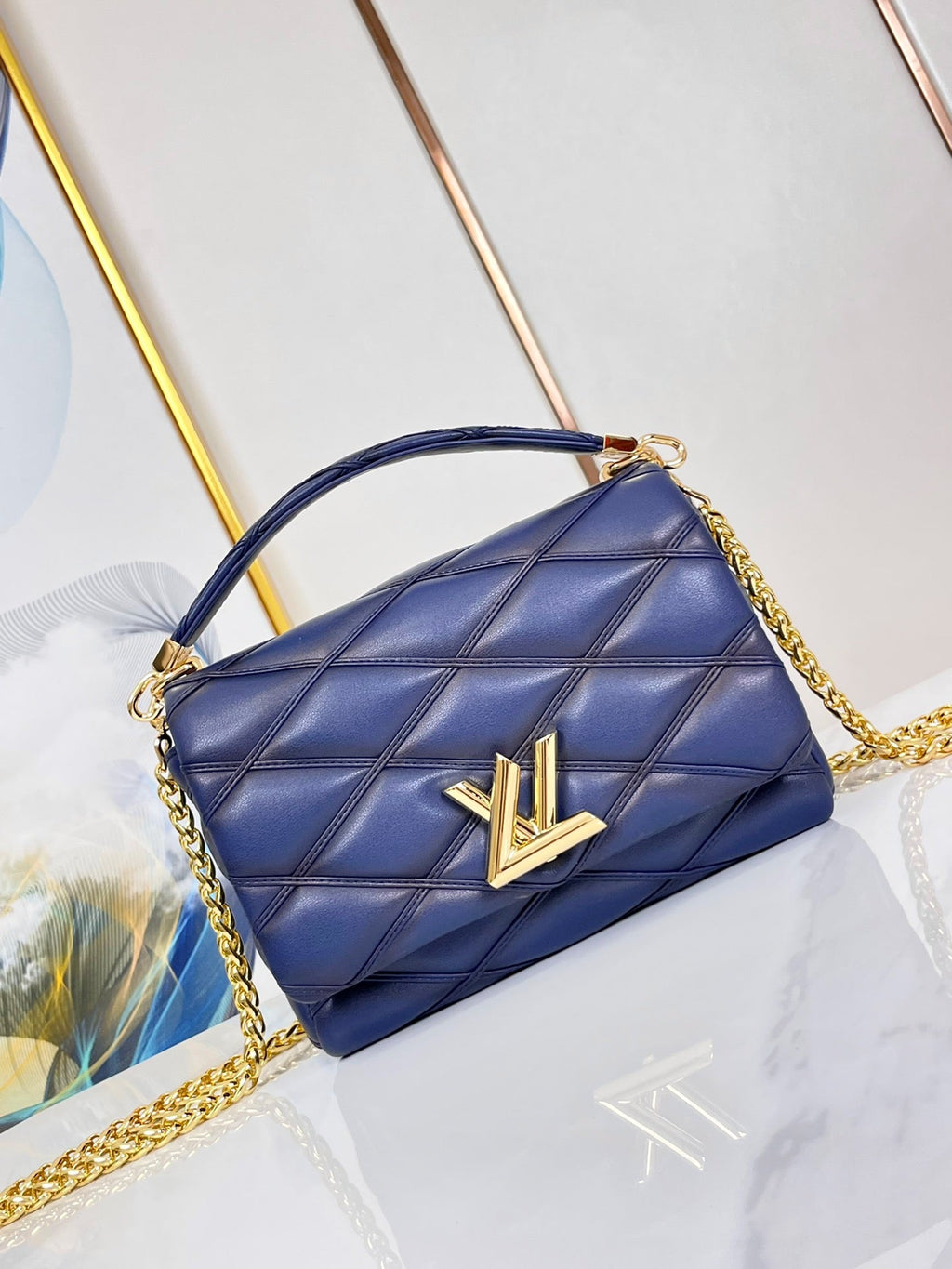 LOUIS VUITTON GO-14 MM 23 BLUE MARINE