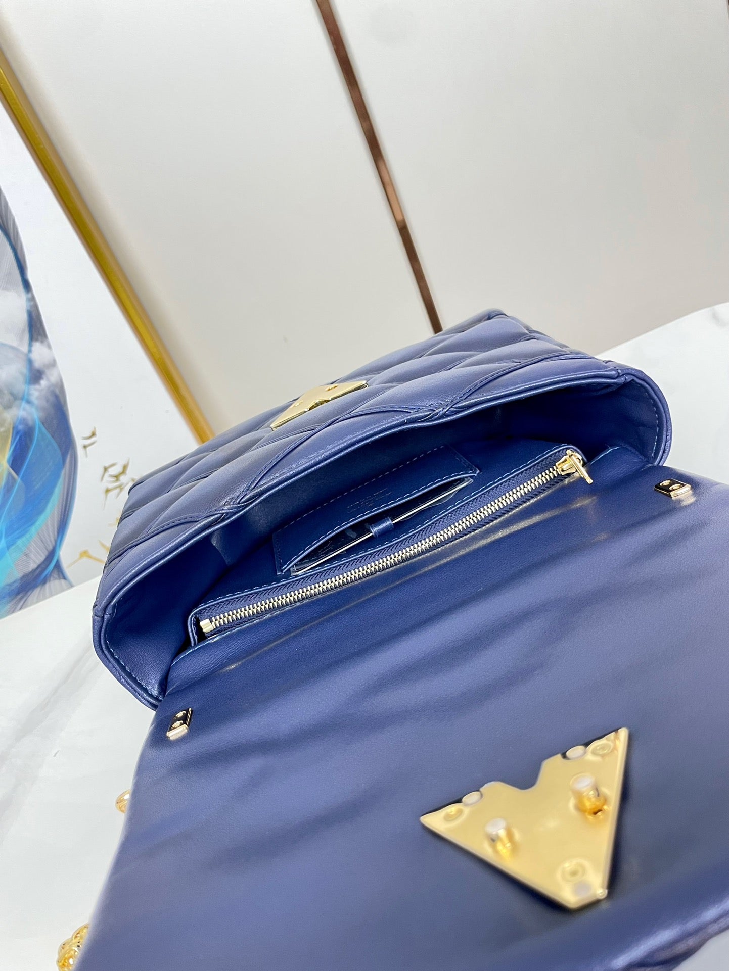LOUIS VUITTON GO-14 MM 23 BLUE MARINE