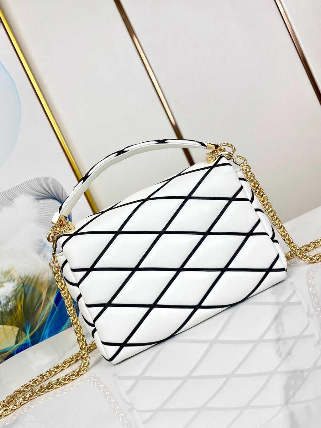 LOUIS VUITTON GO-14 MM 23 WHITE BLACK