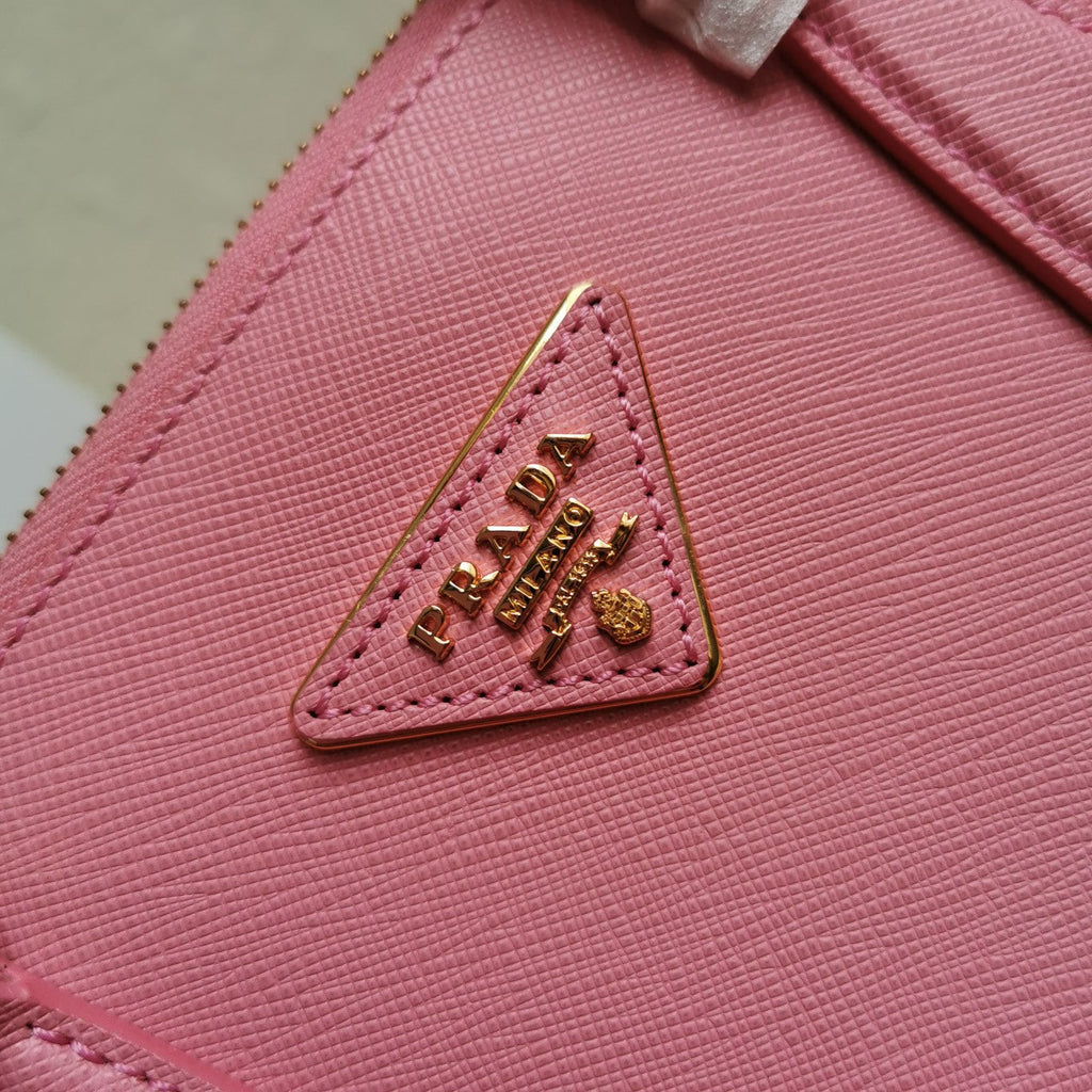 PRADA MEDIUM GALLERIA 28 PINK SAFFIANO LEATHER