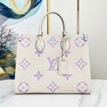 LOUIS VUITTON ONTHEGO 35 WHITE PURPLE MONOGRAM CANVAS