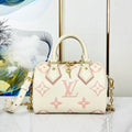 LOUIS VUITTON SPEEDY 20.5 WHITE PINK MONOGRAM CANVAS