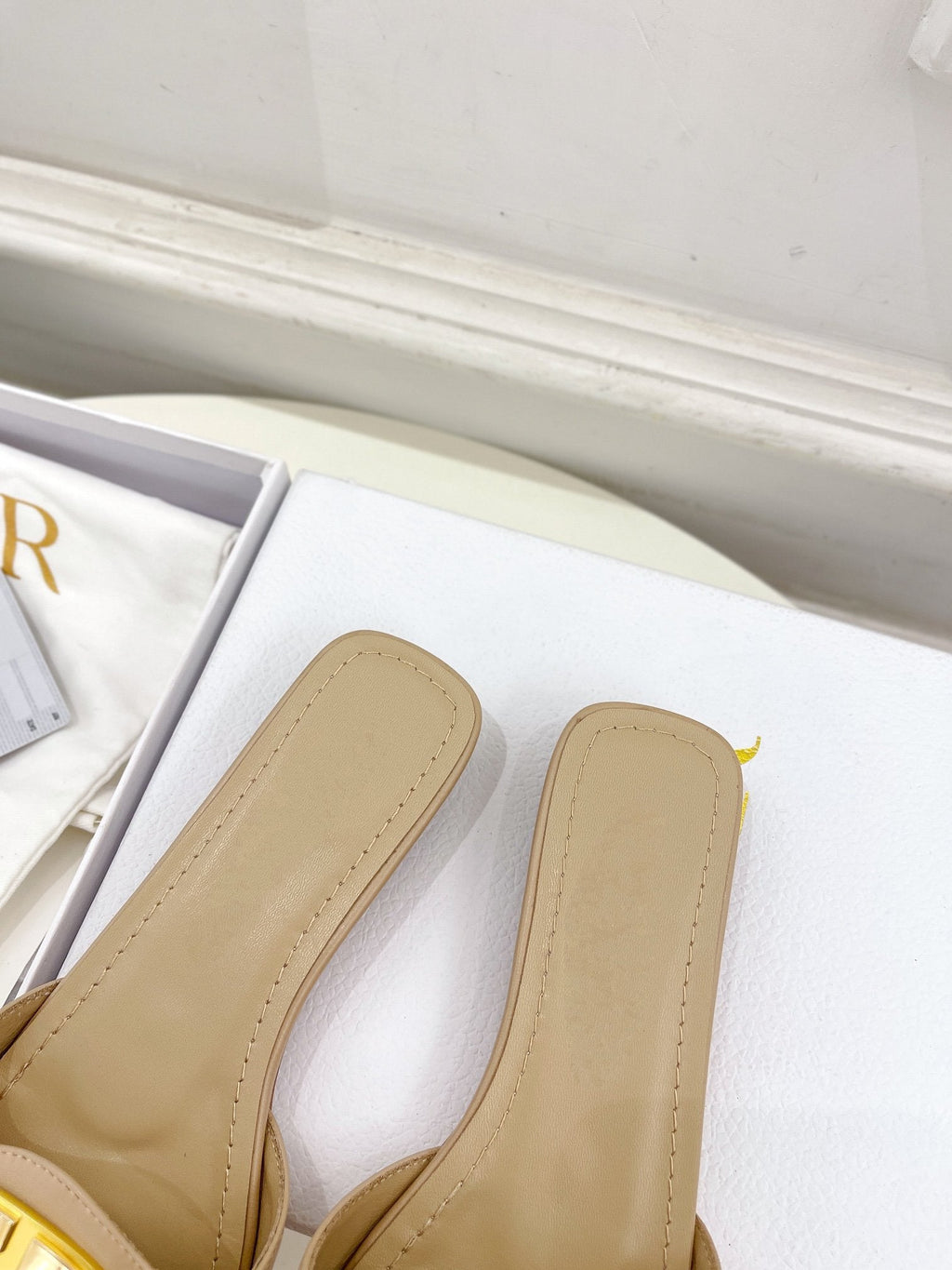 DIOR CD FOREVER HEELED 1.5CM BEIGE