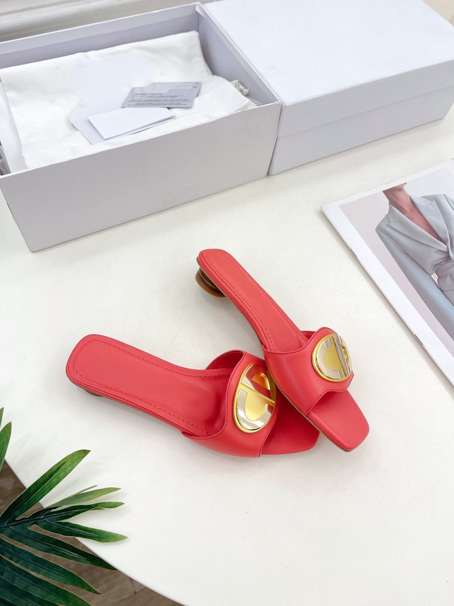 DIOR CD FOREVER HEELED 1.5CM RED
