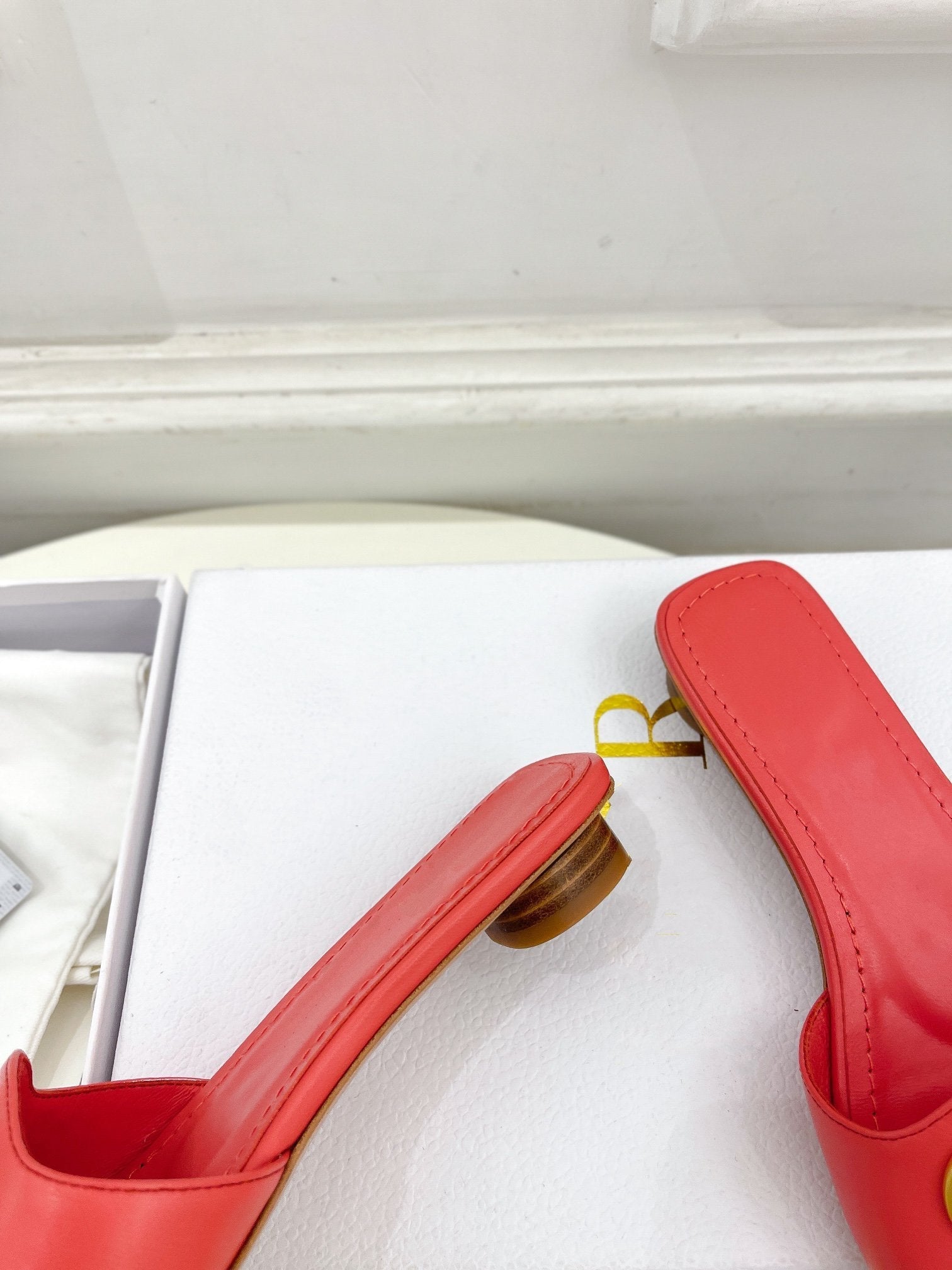 DIOR CD FOREVER HEELED 1.5CM RED