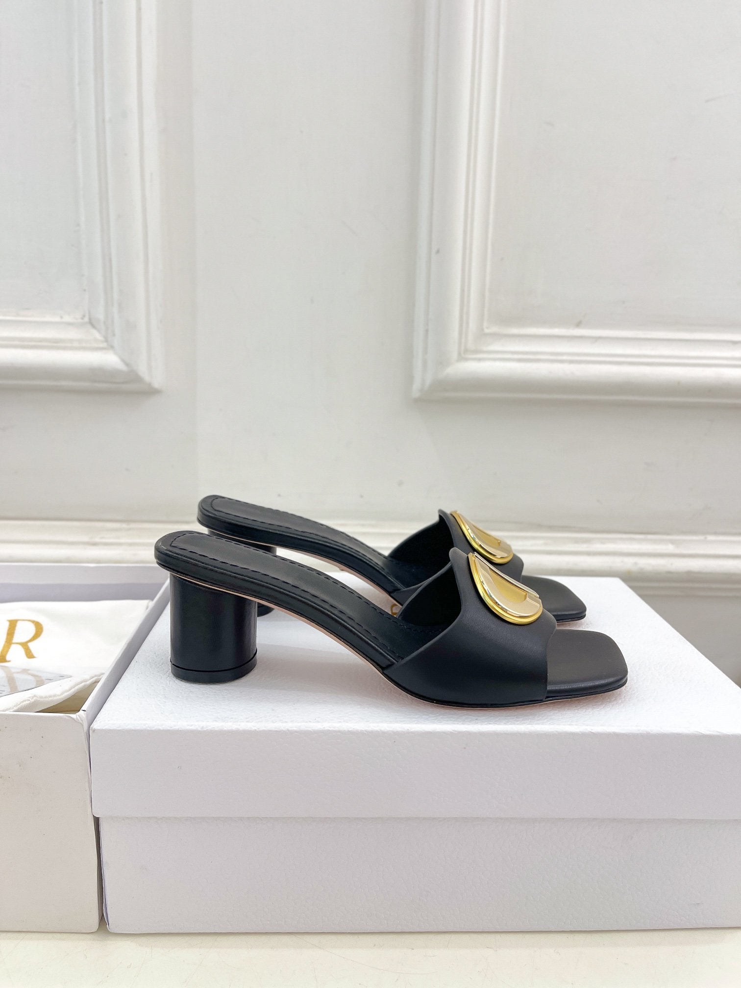 DIOR CD FOREVER HEELED 5CM BLACK