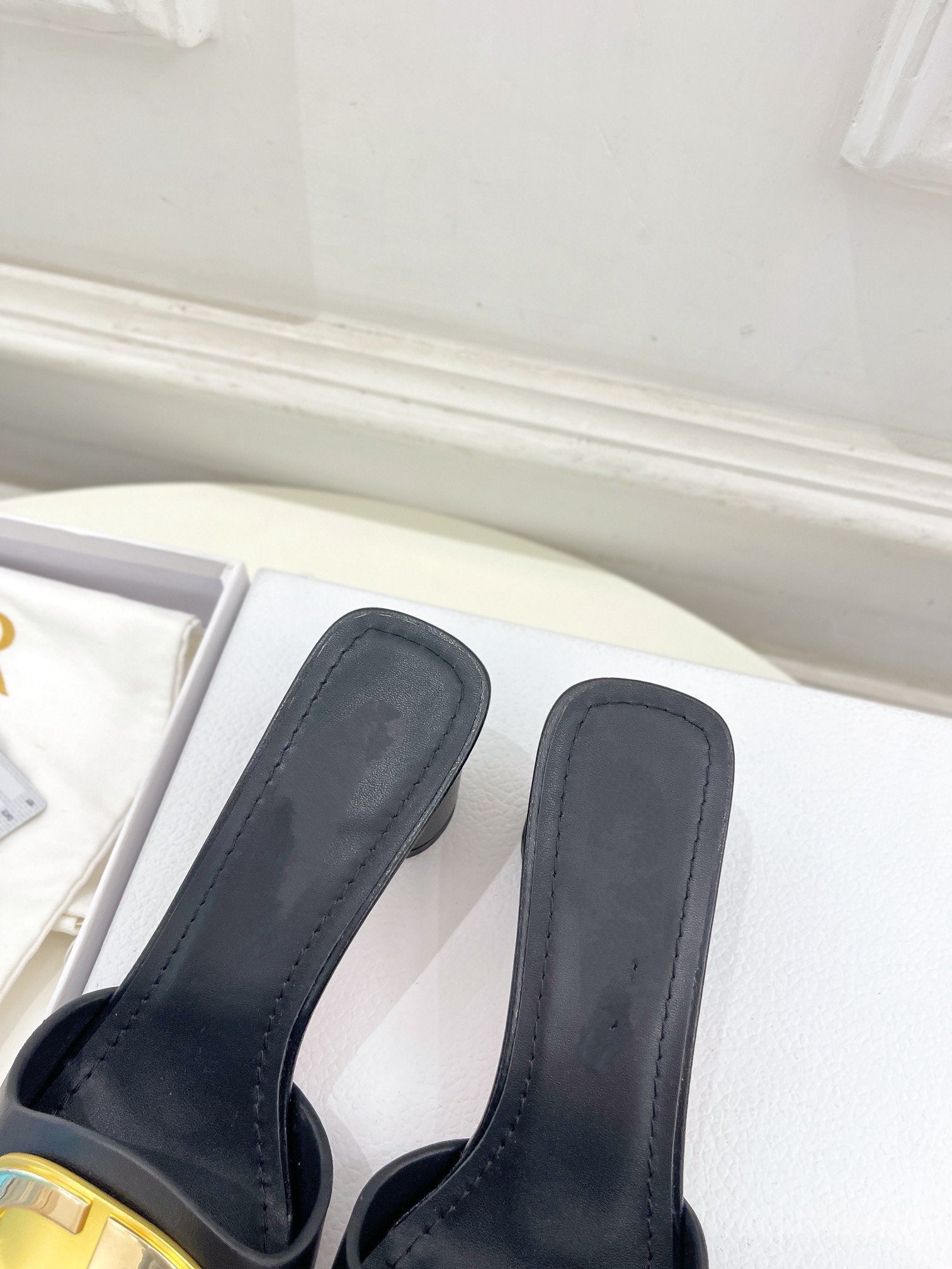 DIOR CD FOREVER HEELED 5CM BLACK