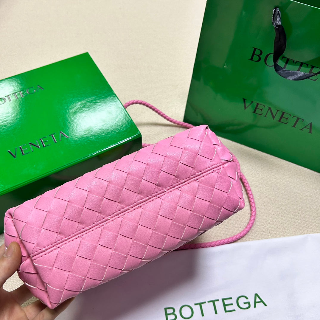 BOTTEGA VENETA SMALL ANDIAMO 25CM PINK LAMBSKIN