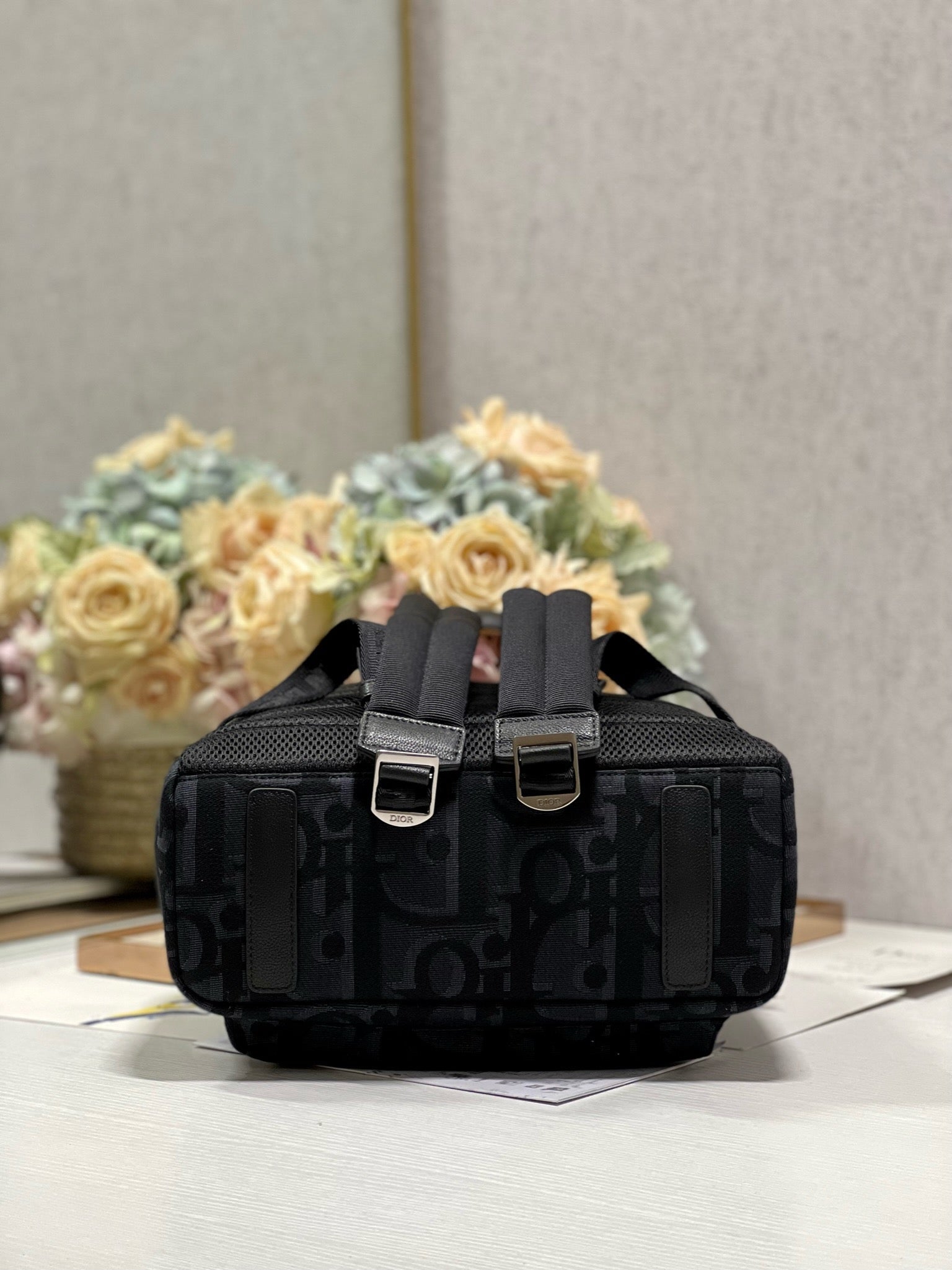 DIOR RIDER BACKPACK BLACK OBLIQUE JACQUARD