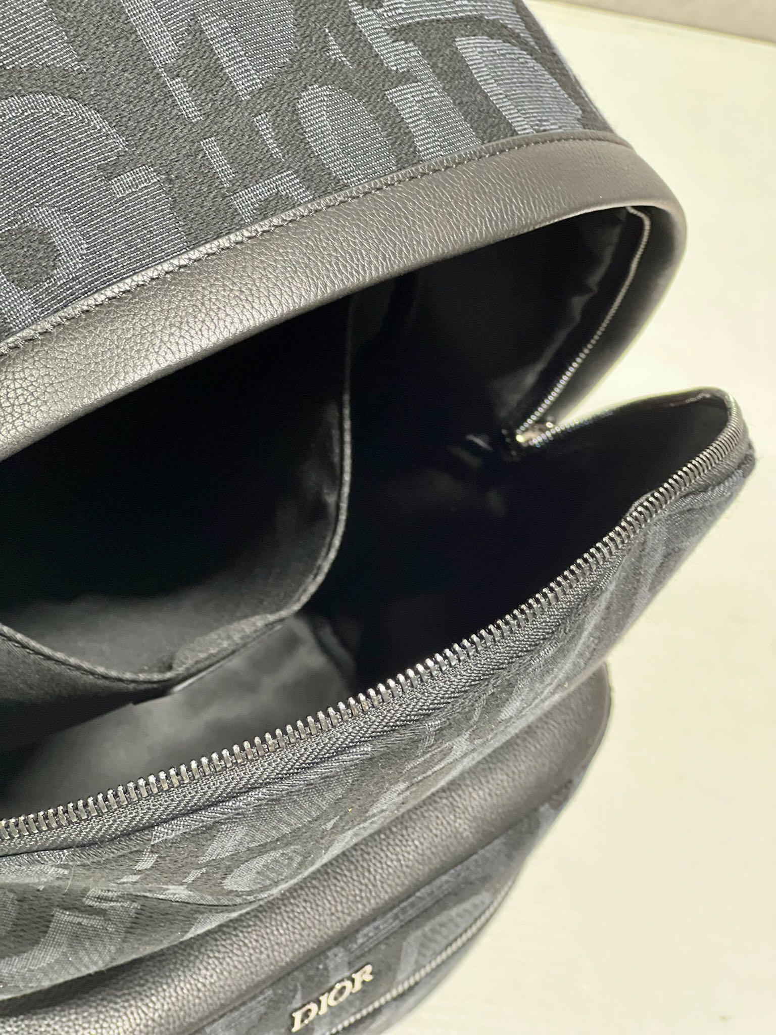 DIOR RIDER BACKPACK BLACK OBLIQUE JACQUARD