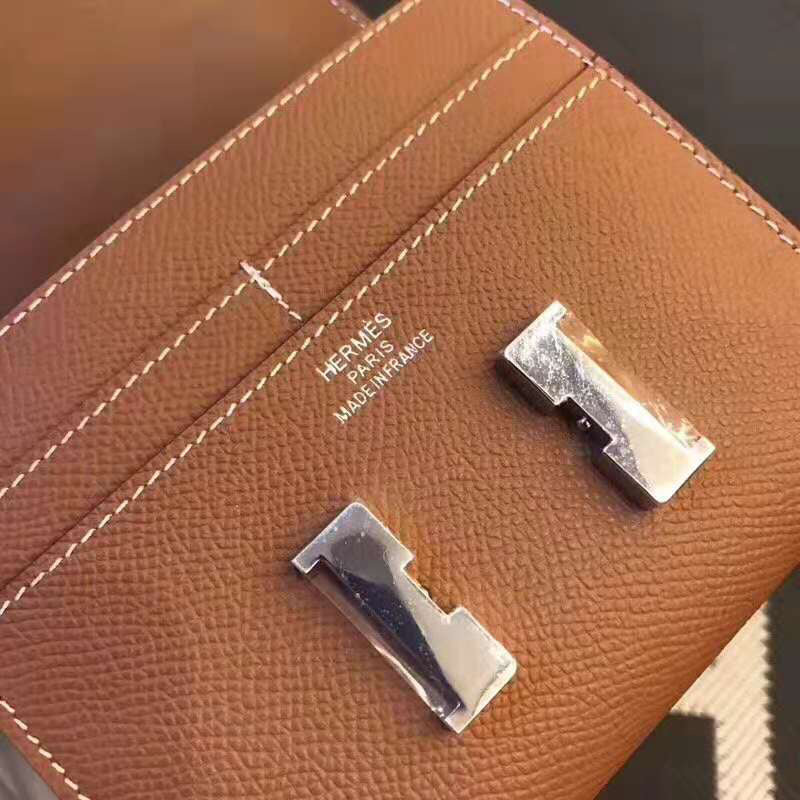 HERMES Constance 13 Tan Epsom Shw