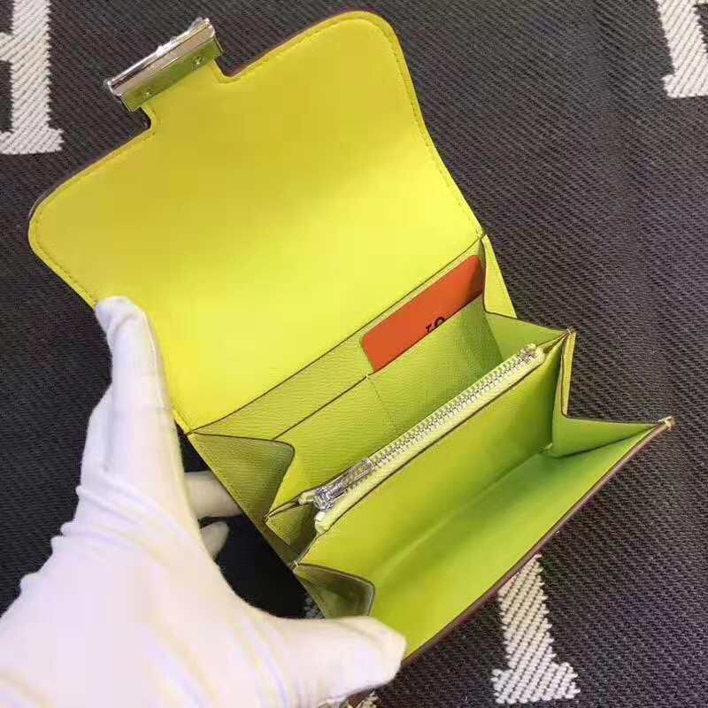 HERMES Constance 13 Lime Epsom Shw